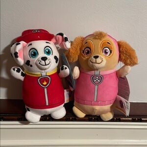 NWT Paw Patrol squishmallows, set of 2 (Marshall and Skye)